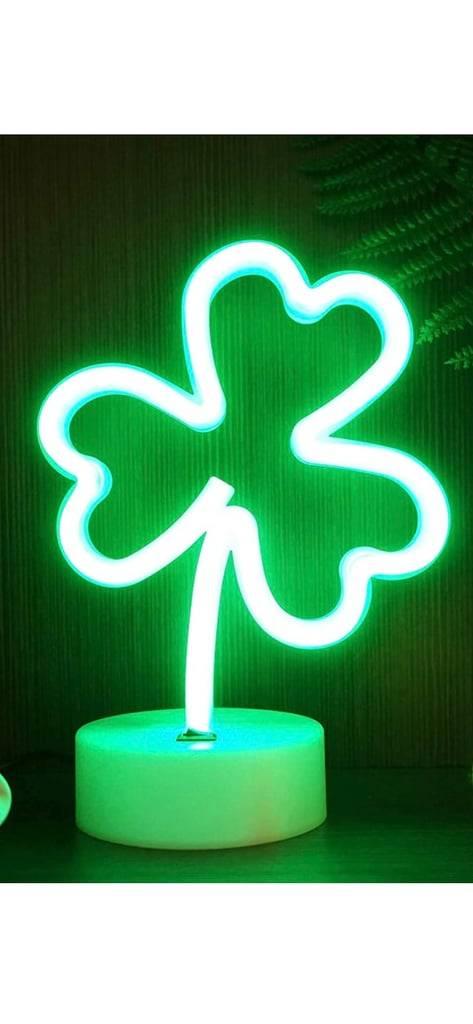 Zappads: Yiviyar Clover Neon Sign Shamrock